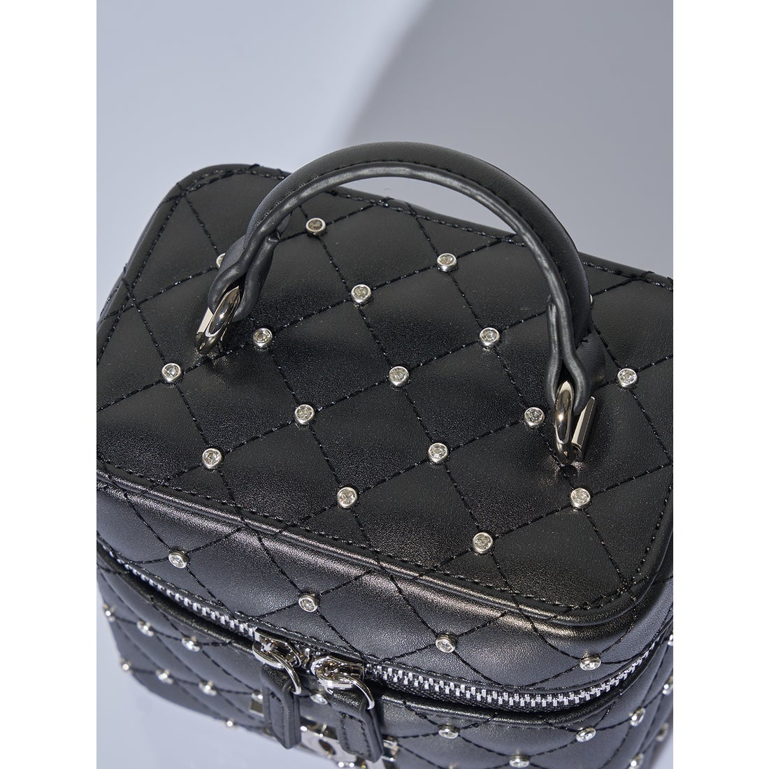 ダーリッチ Darich キルティングビジュースクエアミニバッグ