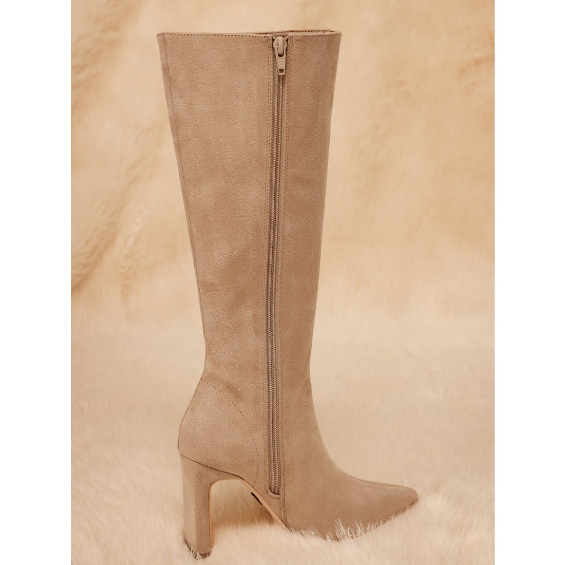 ダーリッチ Darich ポインテッドトゥスウェードロングブーツ