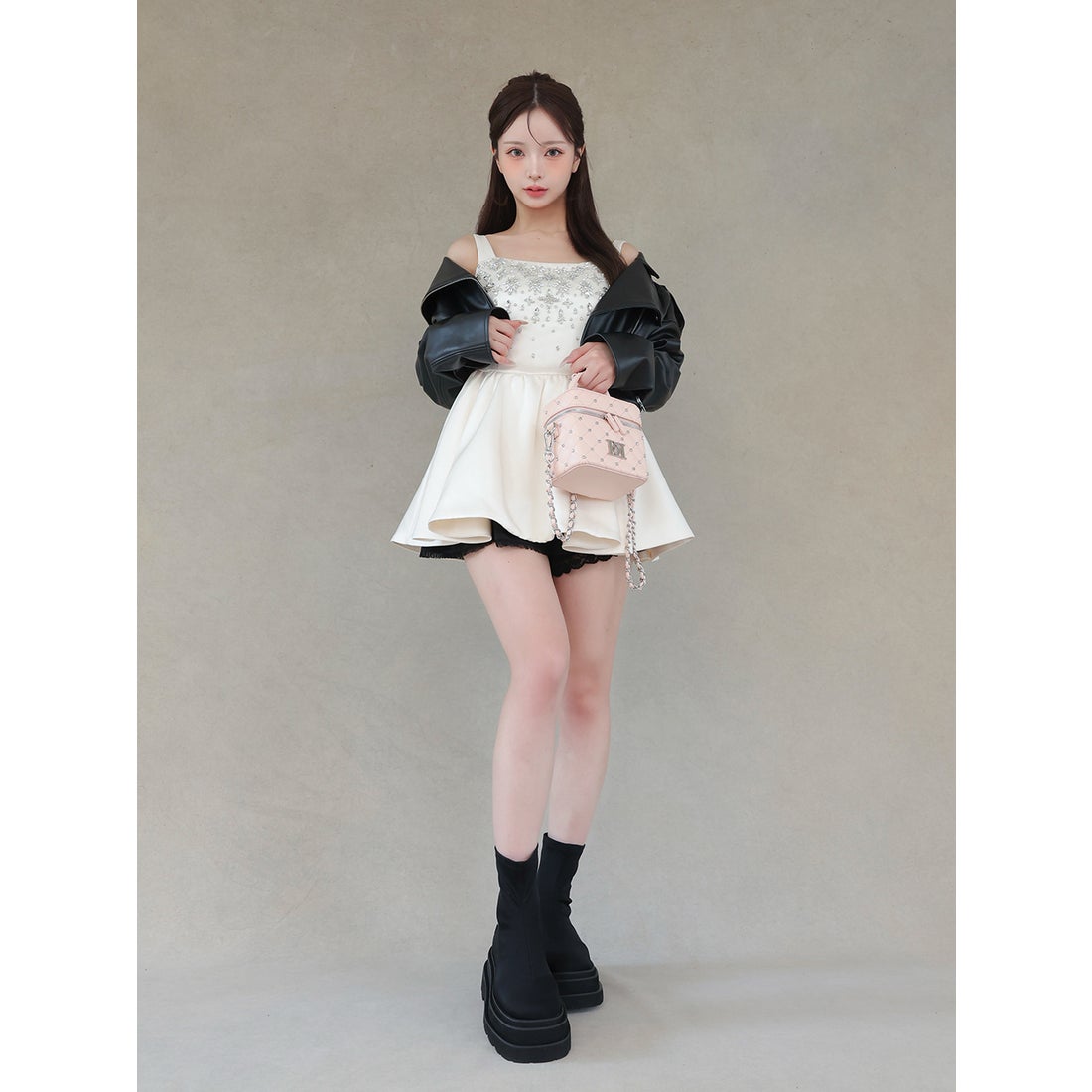 ダーリッチ Darich ウルトラストレッチフラットショートブーツ