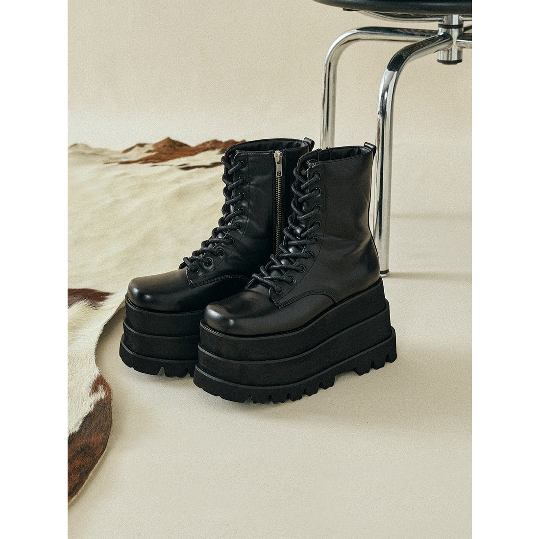 ダーリッチ Darich トリプルソールエンジニアブーツ （ブラック