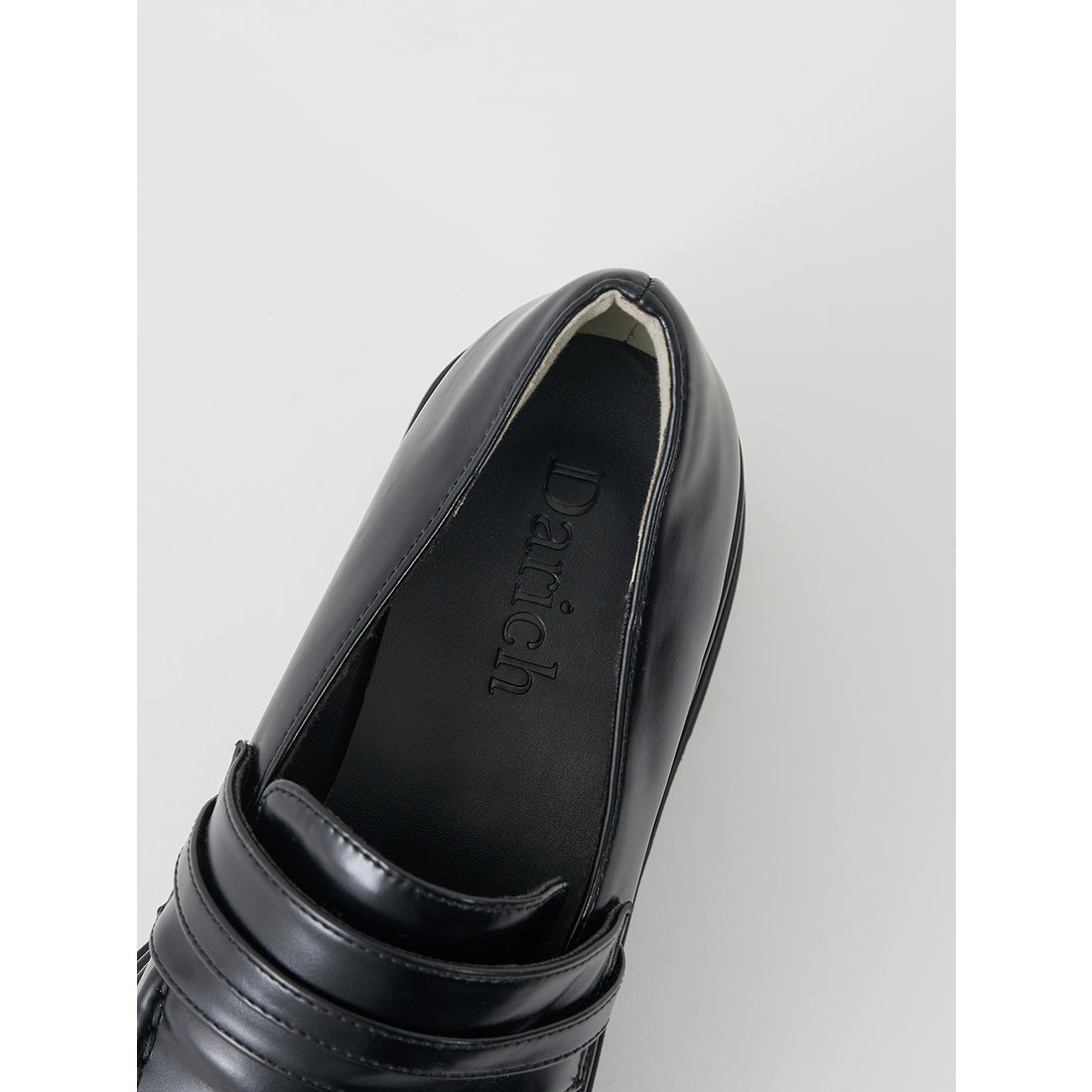 ダーリッチ Darich プラットフォームローファー （ブラック