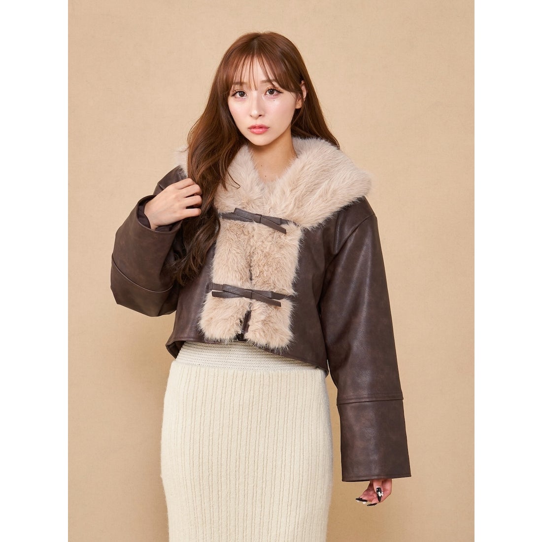 ダーリッチ Darich リボンベルトヴィンテージレザージャケット