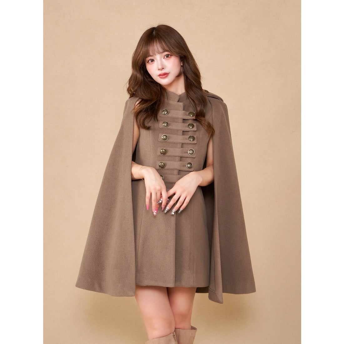 ダーリッチ Darich ナポレオンケープコート （ベージュ