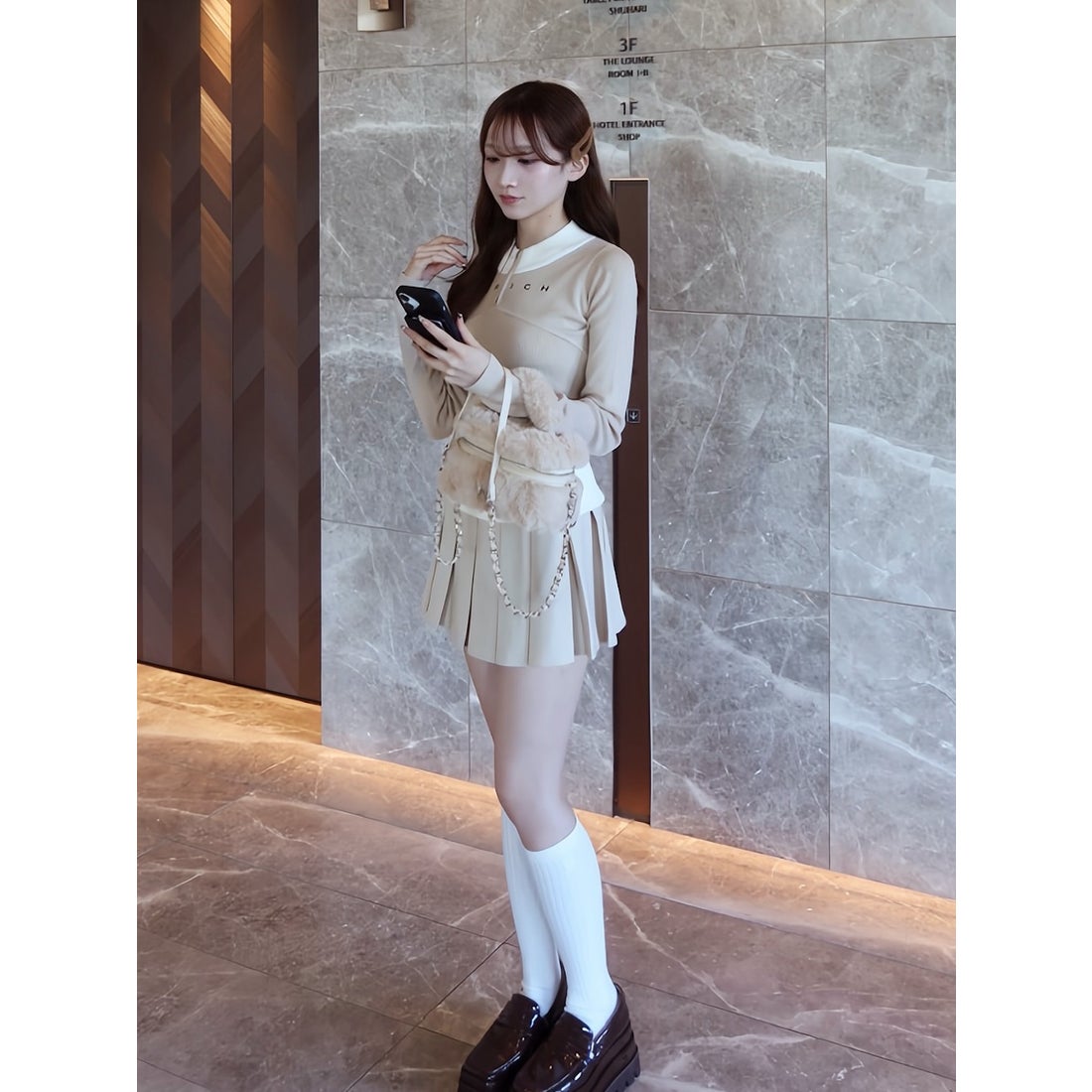 ダーリッチ Darich DARICHニットセットアップ （ベージュ