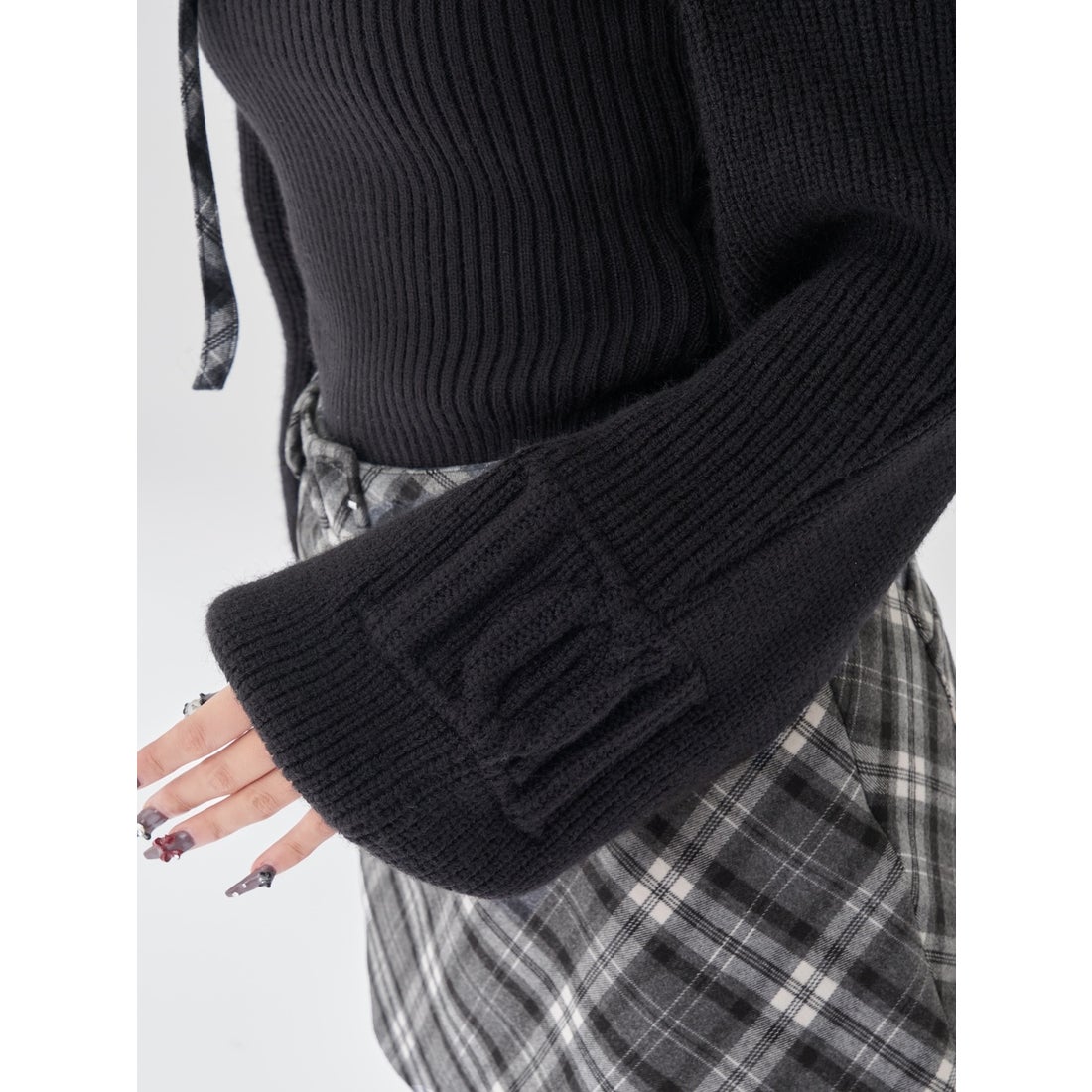 ダーリッチ Darich ドッキングミドルウエストニットミニワンピース