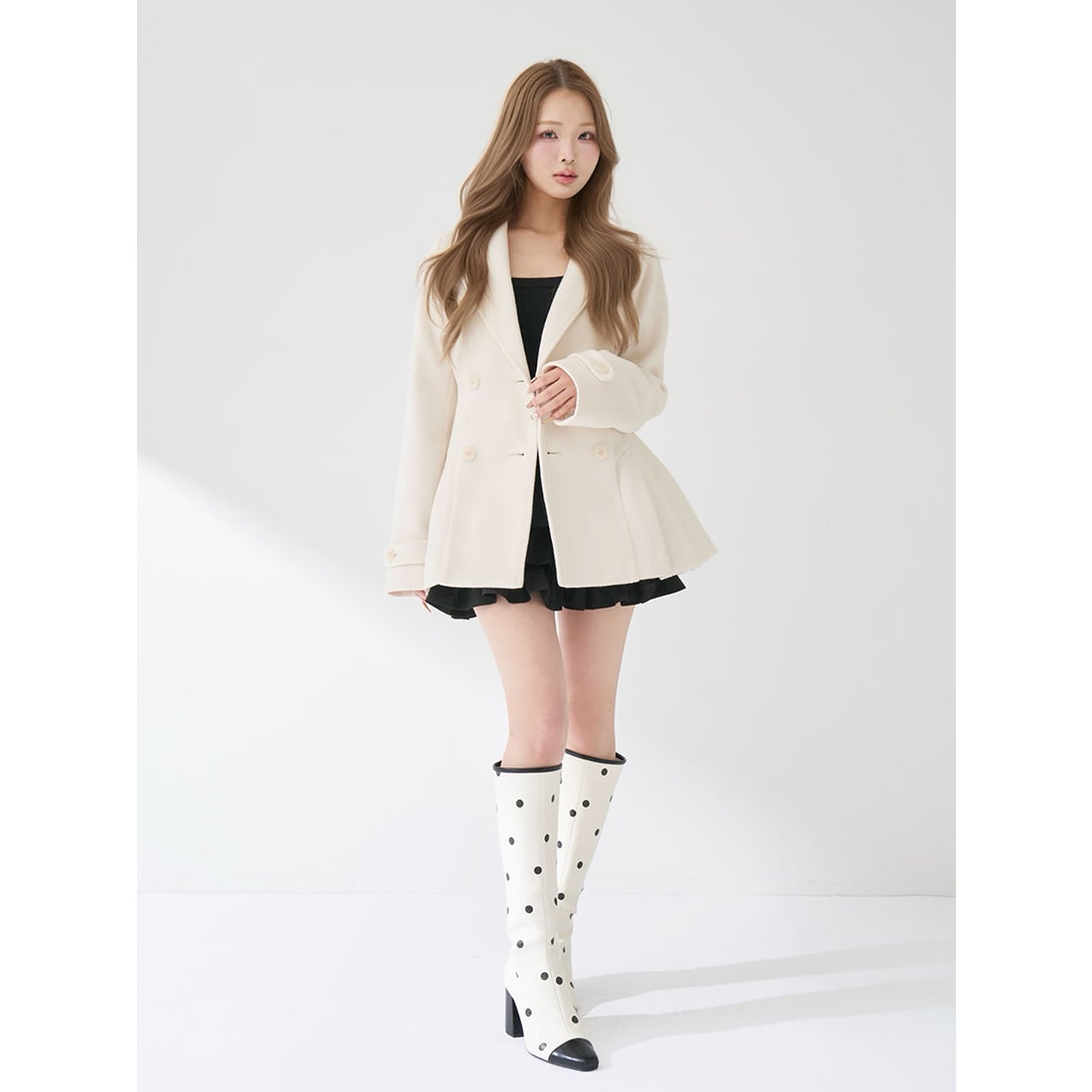 ダーリッチ Darich プリンセスラインジャケットコート （サックス