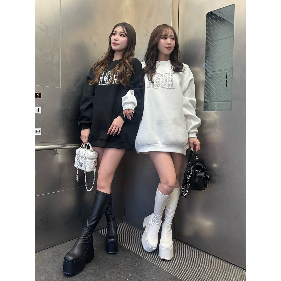 ダーリッチ Darich DDロゴビジュースウェットプルオーバー （ホワイト