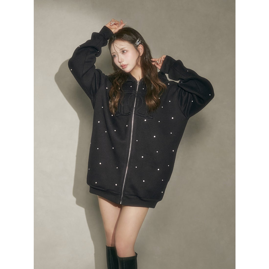 Darich DDロゴビジュージップパーカー ダーリッチ Darich DDロゴ