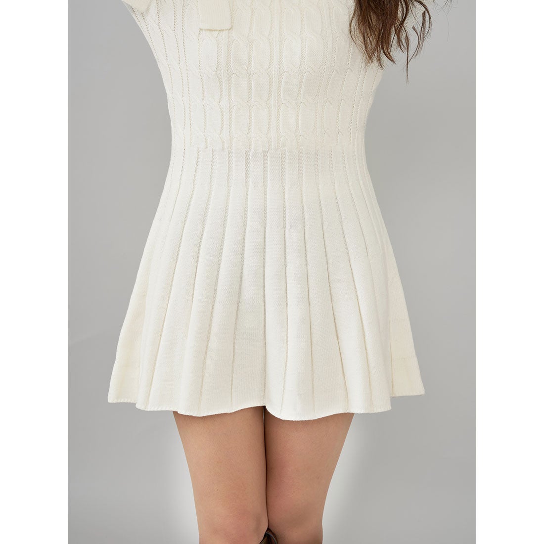 ダーリッチ Darich アメスリフレアニットミニワンピース （ブラック