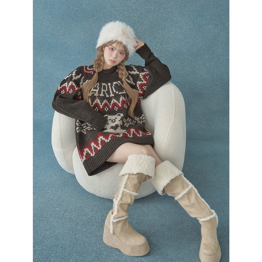 ダーリッチ Darich ノルディックベアニットプルオーバー
