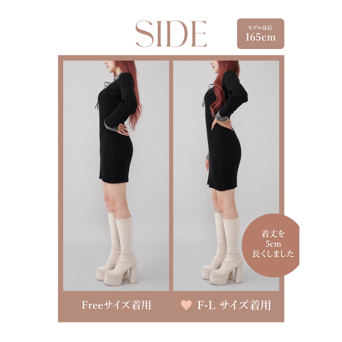 ダーリッチ Darich レイヤードライクニットミニワンピース （ブラック