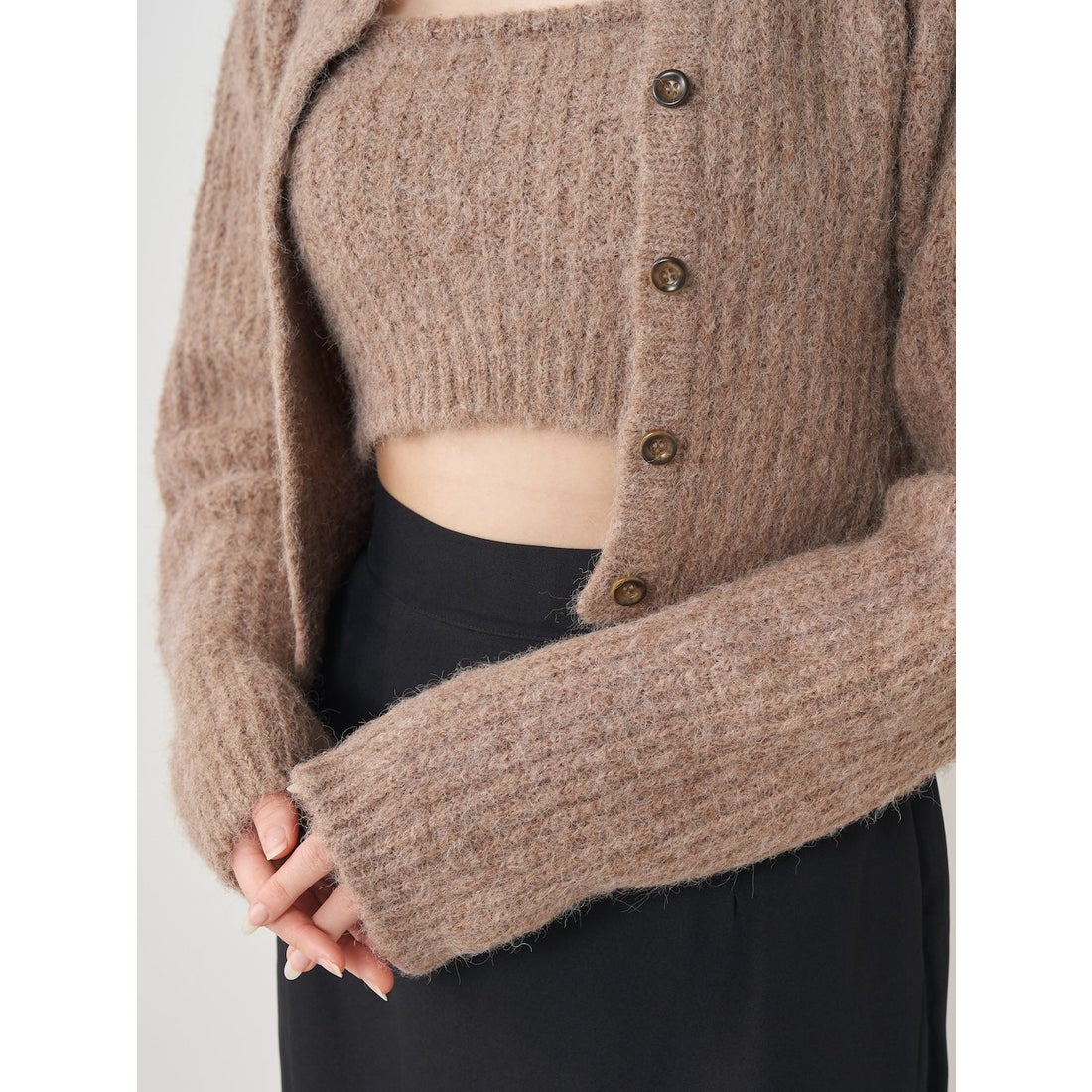 ダーリッチ Darich シャギーニットアンサンブル （ピンク