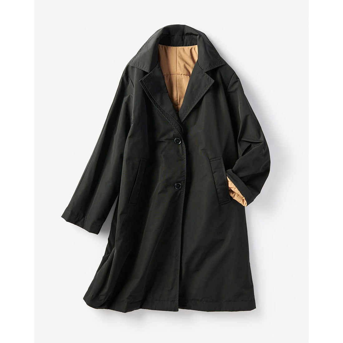 ドゥクラッセ DoCLASSE マジカルサーモ・ミドルコート （ブラック