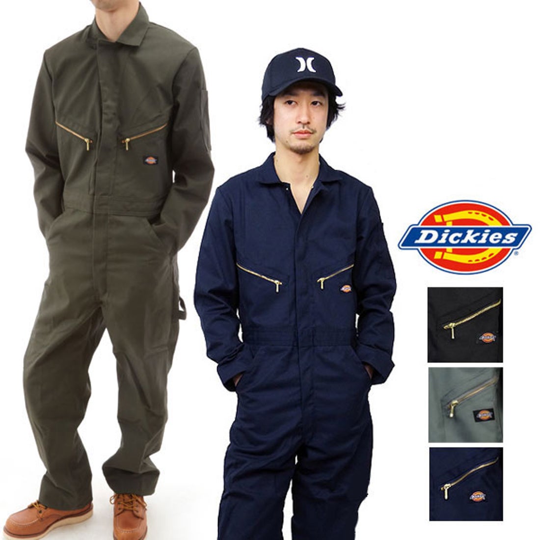 ディッキーズ Dickies 長袖つなぎ （3.グレー） -waja bazar - 海外
