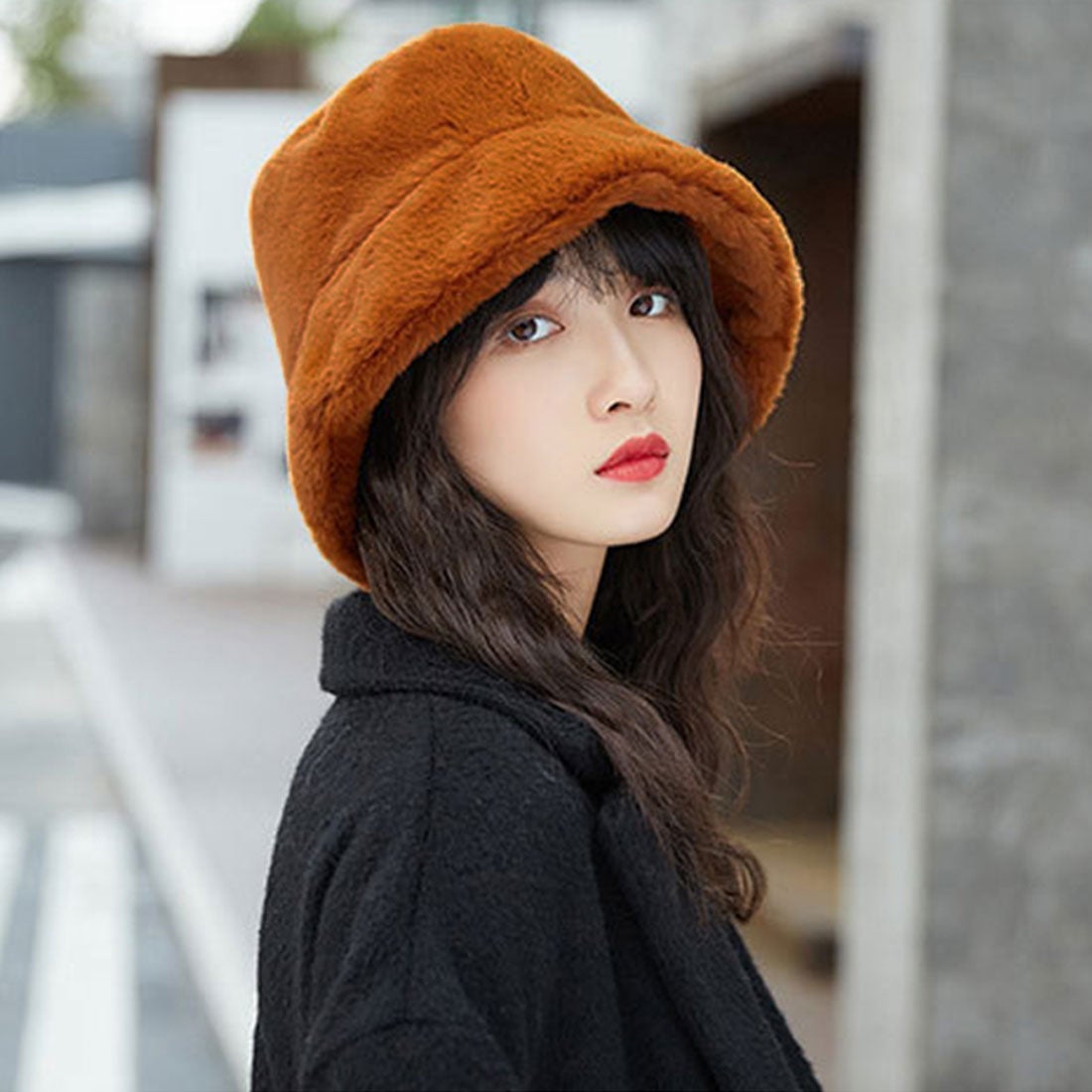 ダイヤモンドハーツ Diamond Hearts ボアバケットハット フェイク