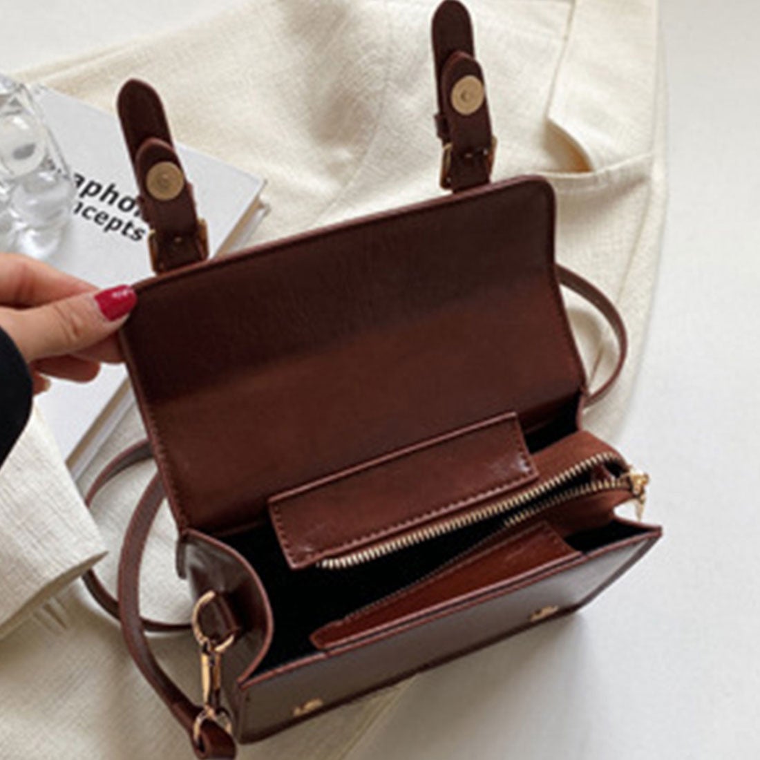 デューリリー Dewlily ミニサッチェルショルダーバッグ レディース 10