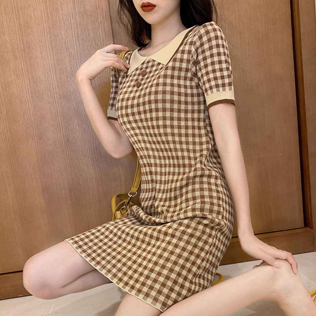 デューリリー Dewlily チェック柄ミニワンピース レディース 10代 20代