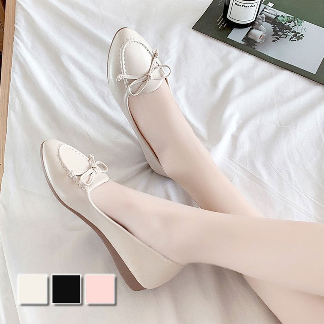 デューリリー Dewlily リボンフラットシューズ レディース 10代 20代