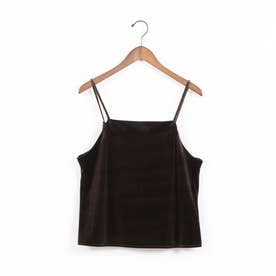 ドゥ アルシーヴ DOUX ARCHIVES ストレッチベロアキャミソール （BRN