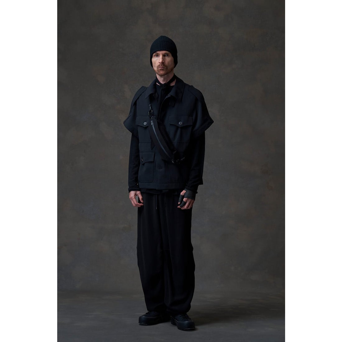 DEVOA Knit long Sleeve Silk / Cashmere （Black） - Osaka / Kyoto