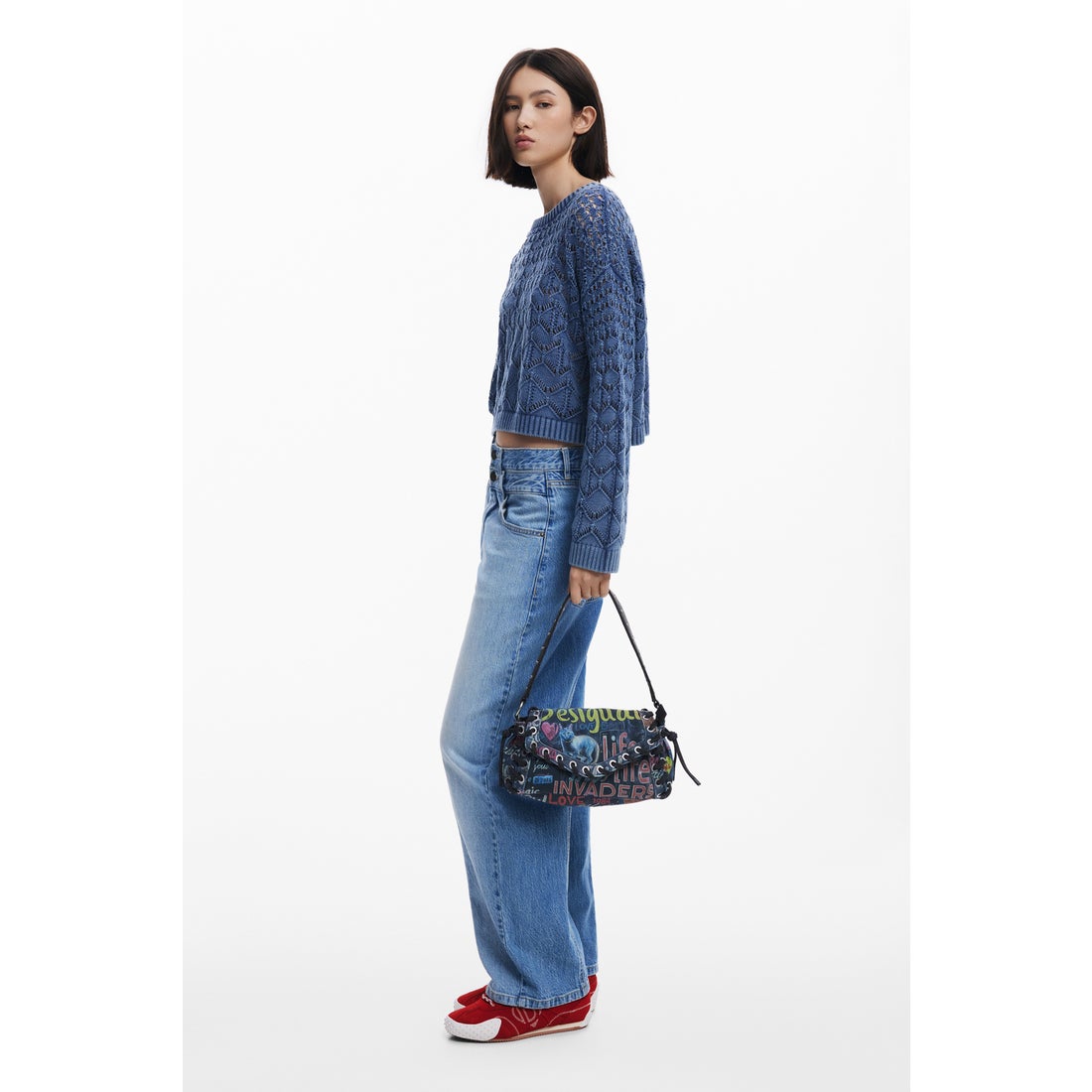 デシグアル Desigual ミディアムグラフィティバッグ （マルチ） -靴