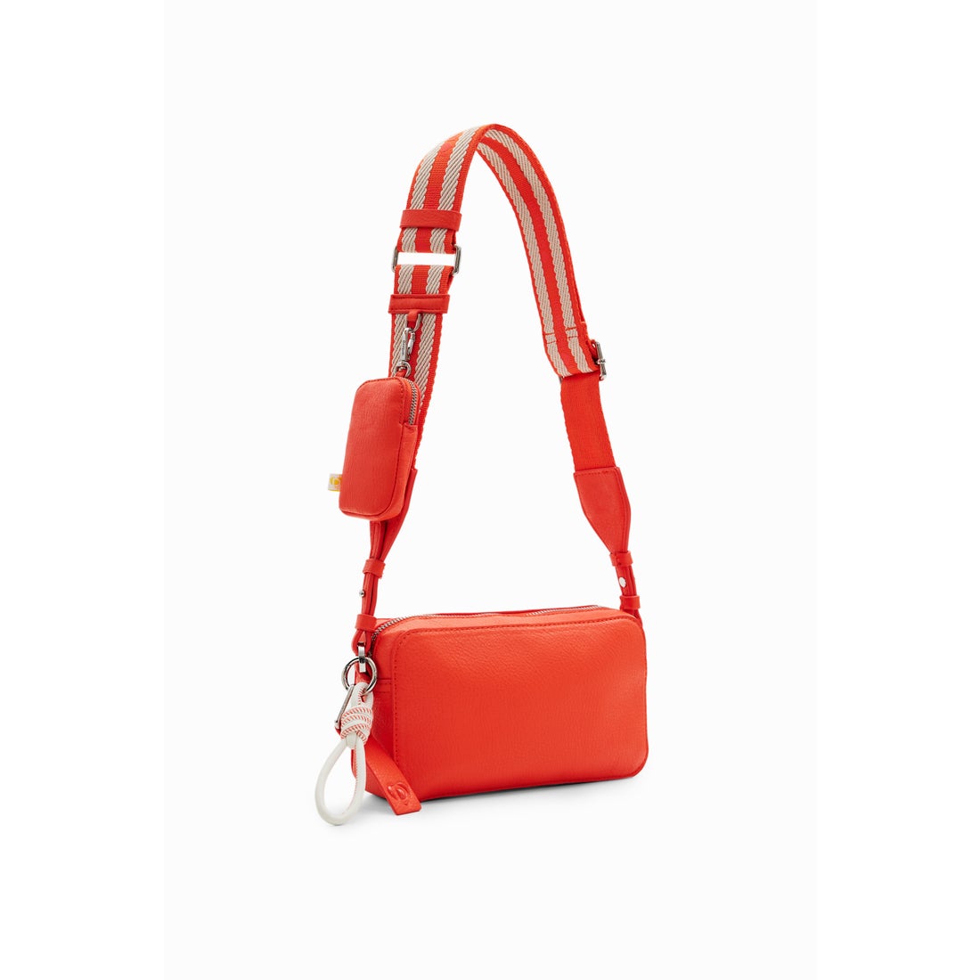 デシグアル Desigual ロゴ ミニクロスボディバッグ （オレンジ