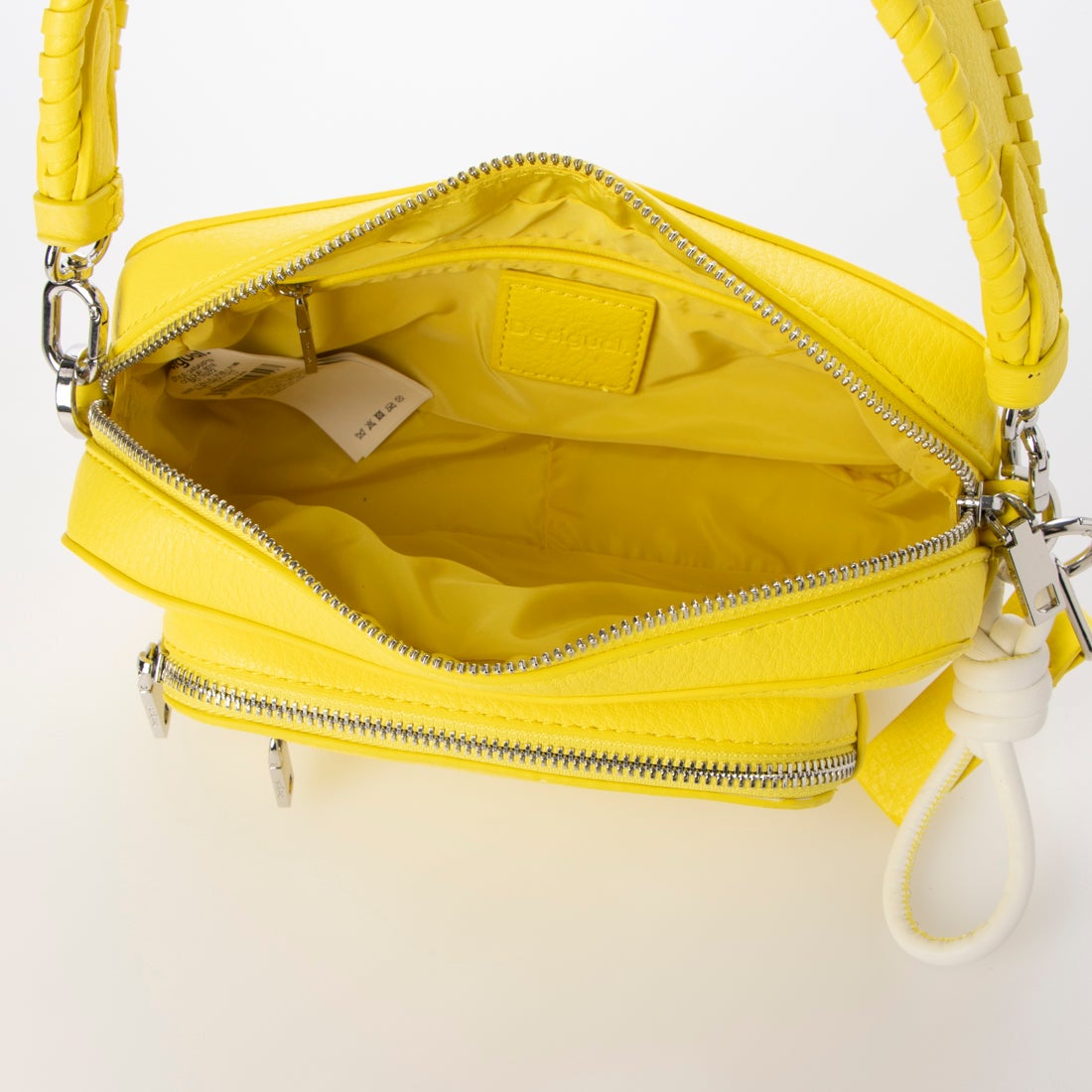 デシグアル Desigual ロゴ ミニクロスボディバッグ （イエロー