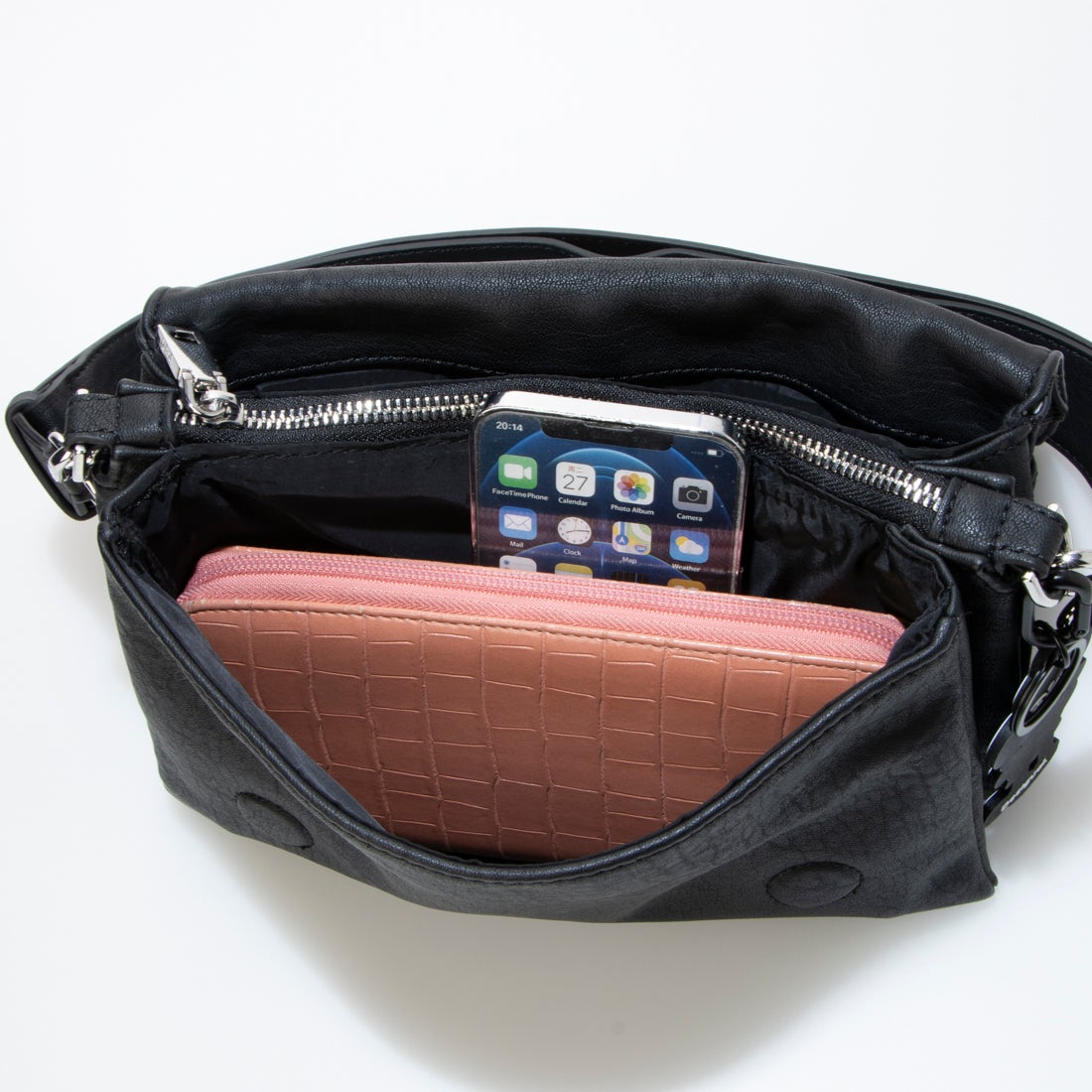 デシグアル Desigual ミッキーマウス スタッズ ミドルクロスボディ