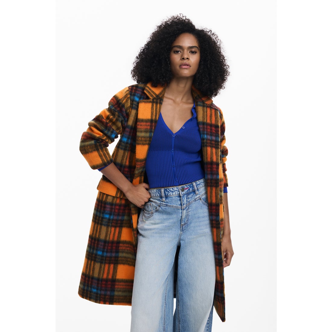 デシグアル Desigual NAPOLES オーバーコート （オレンジ） -waja