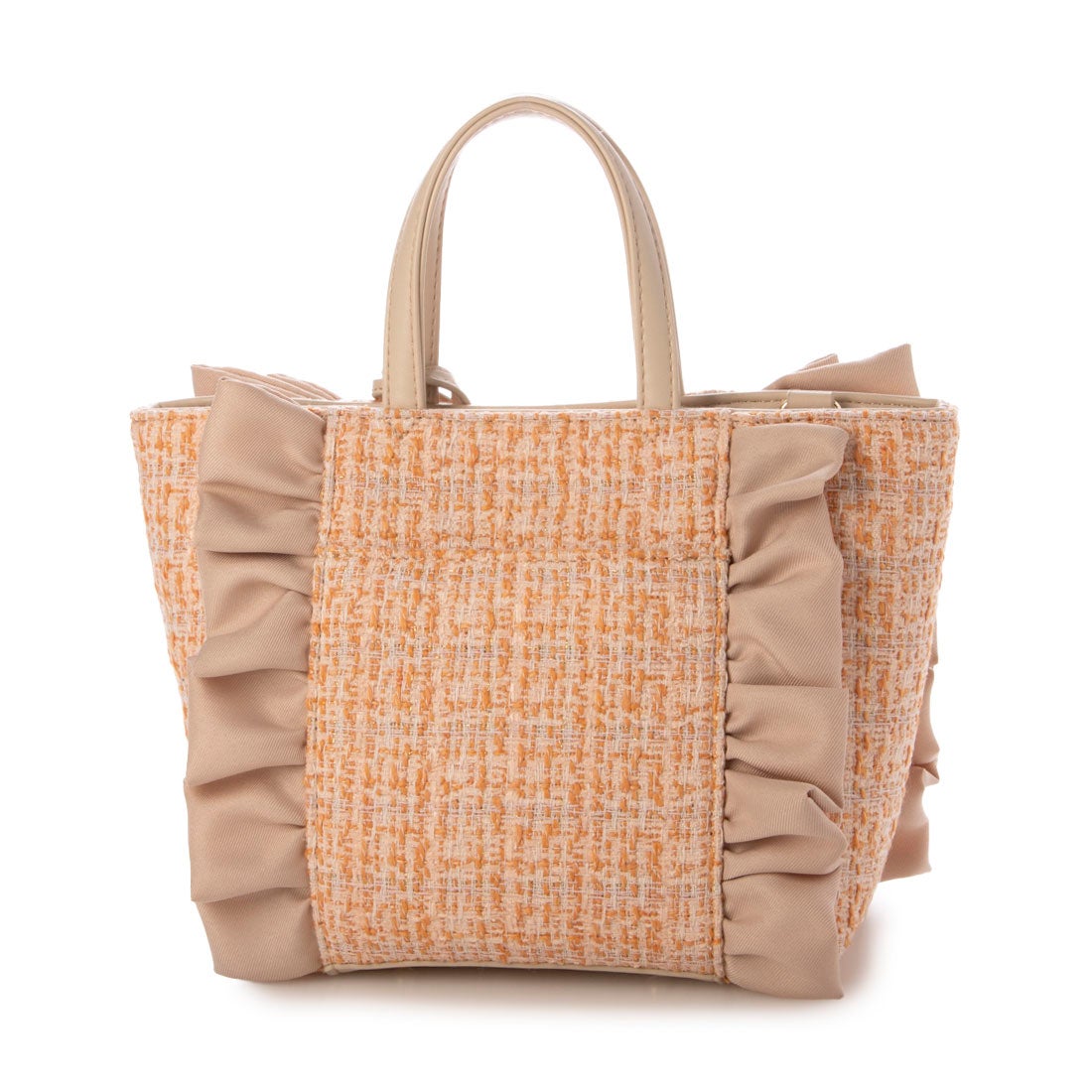 ダイアナ DIANA フリルミニBAG （オレンジ生地） -靴＆ファッション