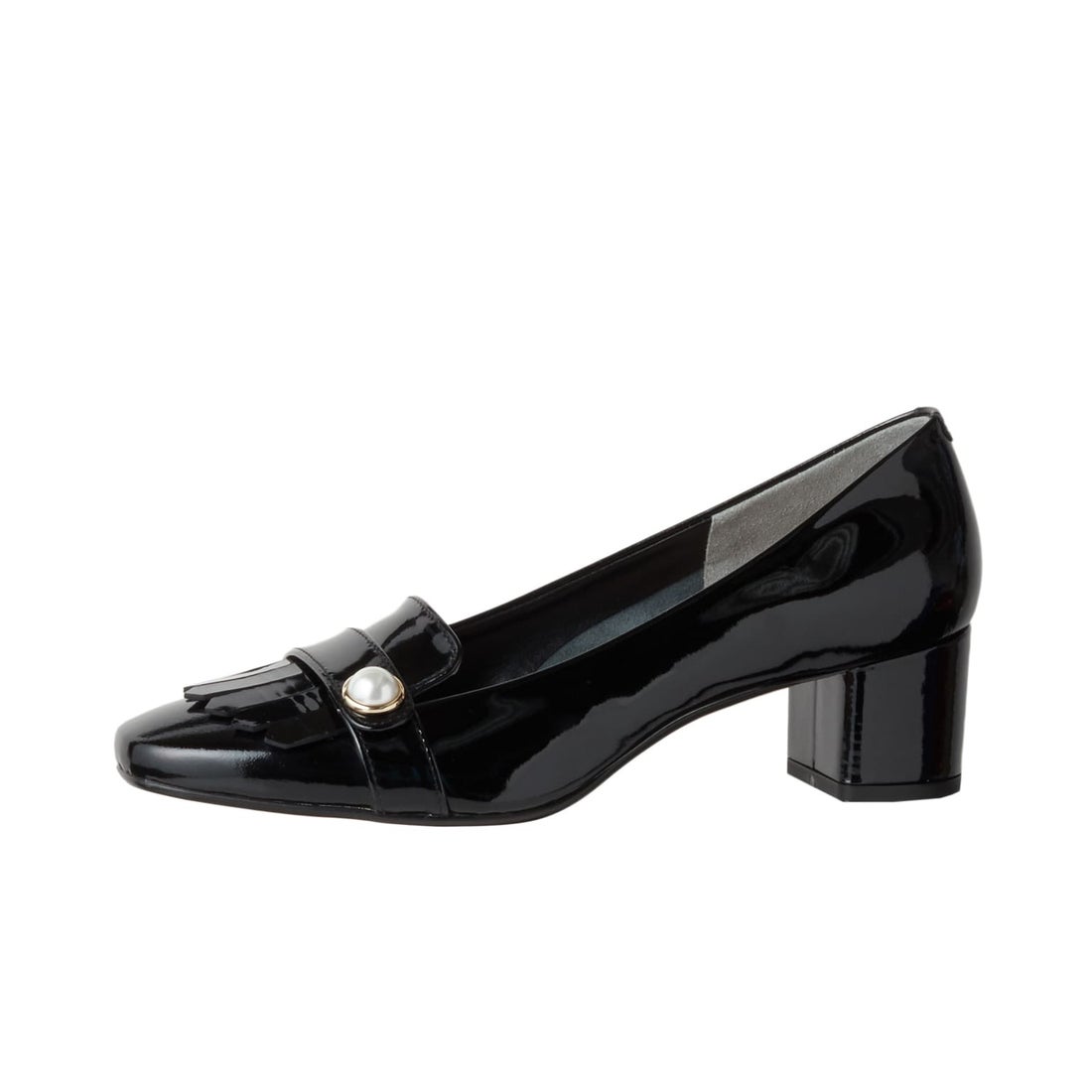 ダイアナ DIANA ヒールアップローファー （黒エナメル） -ファッション