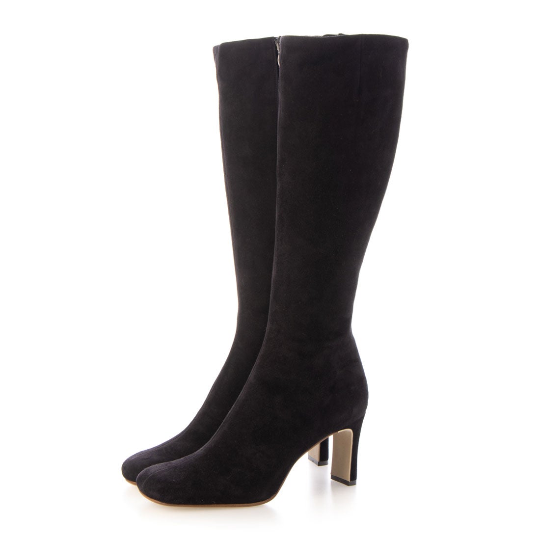 ダイアナ DIANA ロングブーツ （黒スエード） -靴＆ファッション通販