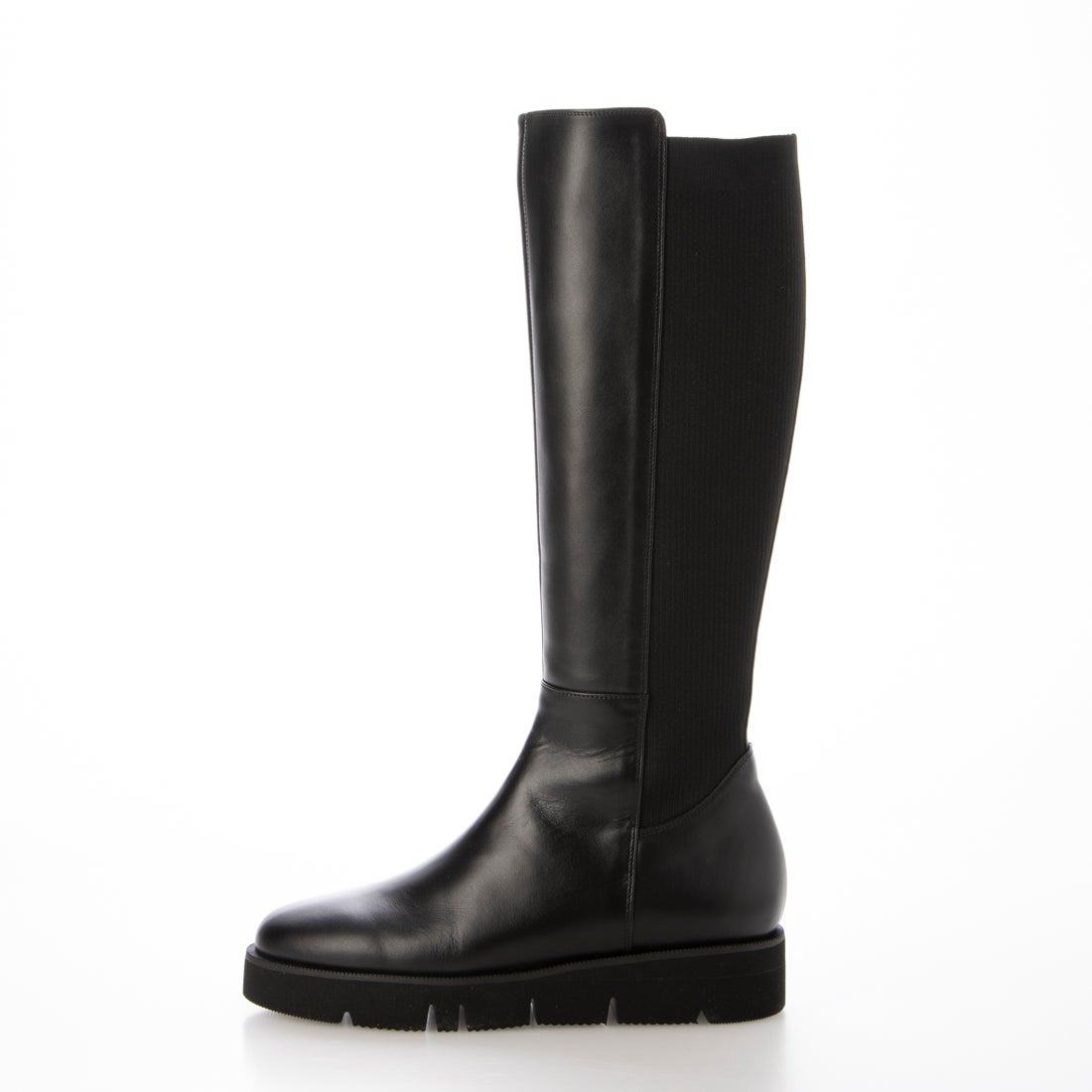 ダイアナ DIANA ロングブーツ （黒カーフ） -靴＆ファッション通販