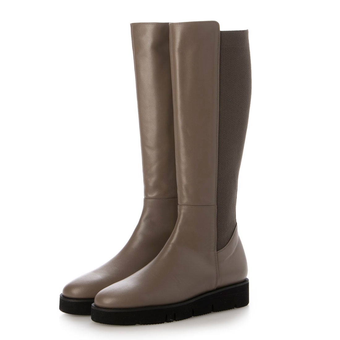 ダイアナ DIANA ロングブーツ （ダークベージュカーフ） -靴