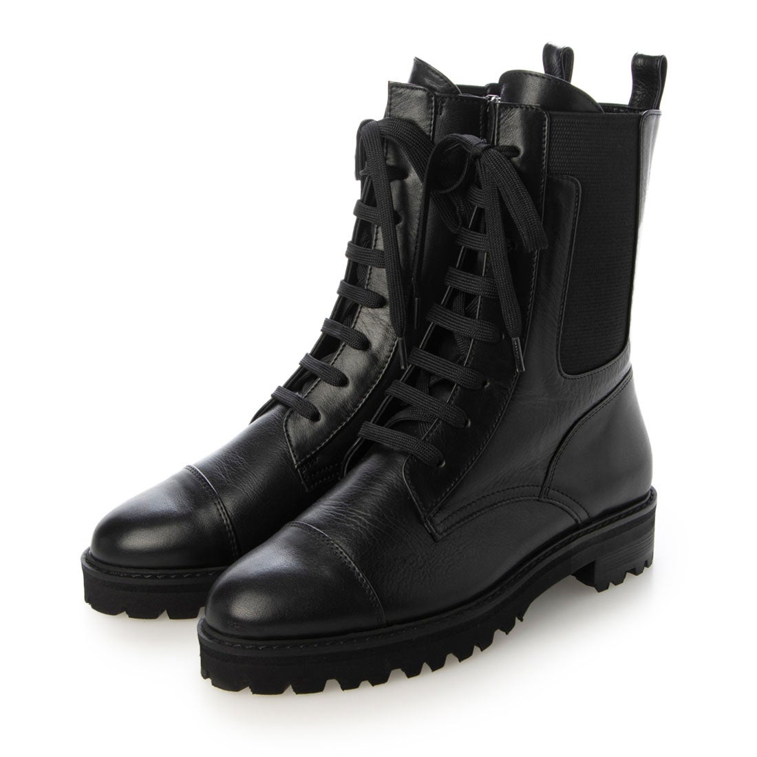 ダイアナ DIANA レースアップブーツ KW63380 （黒カーフ） -靴