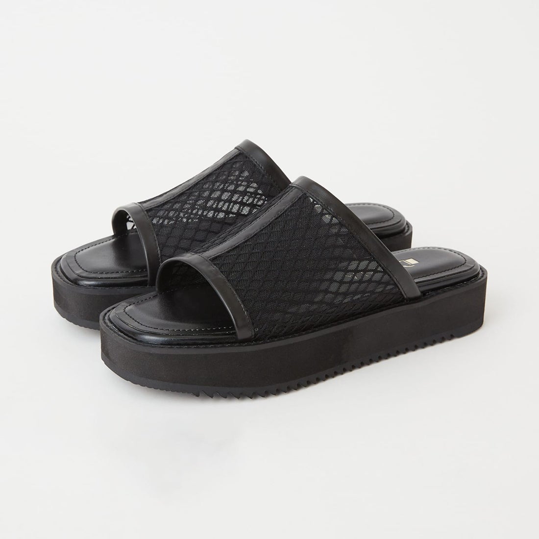 ダイアナ DIANA ミュールサンダル(黒メッシュ) （黒メッシュ） -靴