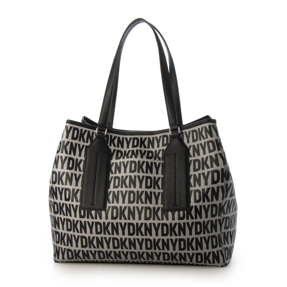 ダナキャランニューヨーク DKNY ☆DKNYロゴ柄エコレザーミニポーチ付き