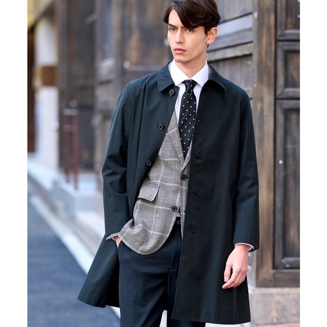 ドレステリア DRESSTERIOR レインステンカラーコート （ブラック(019