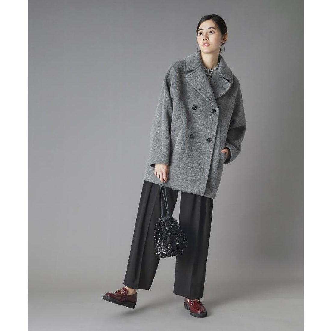 ドレステリア DRESSTERIOR TICCA(ティッカ）ピーコート （グレー(012