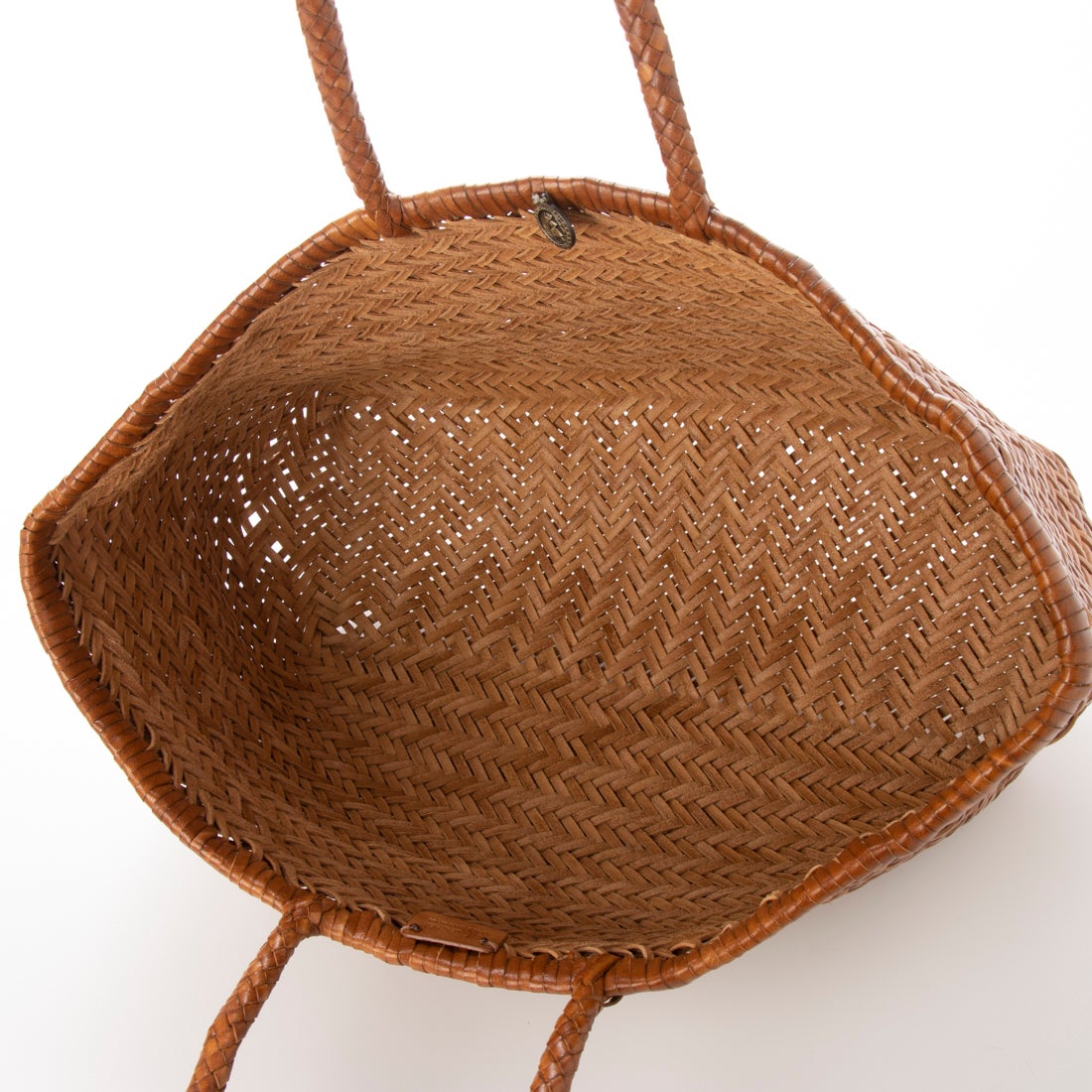 ドラゴン DRAGON レザーメッシュトートバッグ （ブラウン