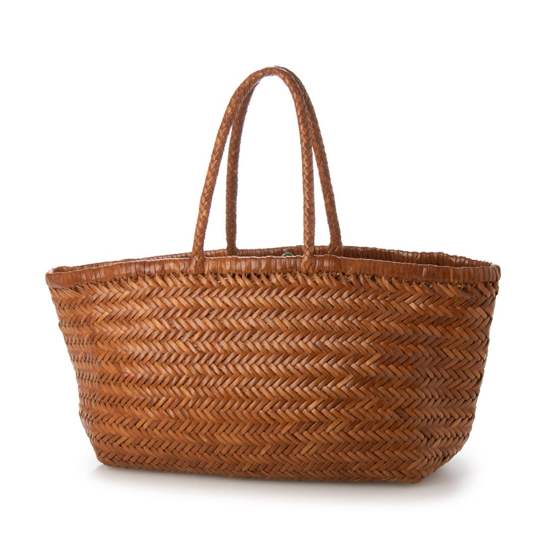 ドラゴン DRAGON レザーメッシュトートバッグ （ブラウン