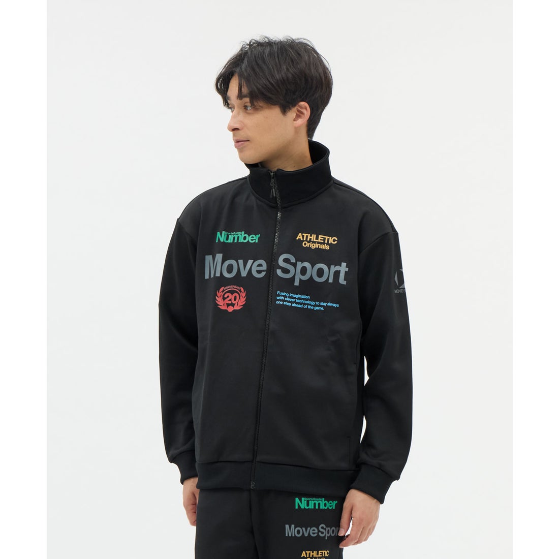 ムーブスポーツ MoveSport 【Numberコラボ】ACTIVE SUITS 2FACE 鹿の子