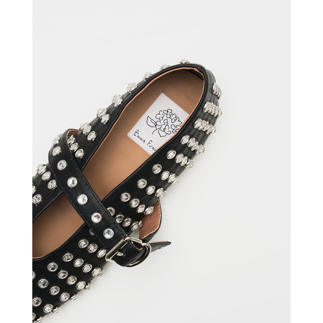 スタッズ メリージェーン （ブラック スムース） -Emma Francis / エマ