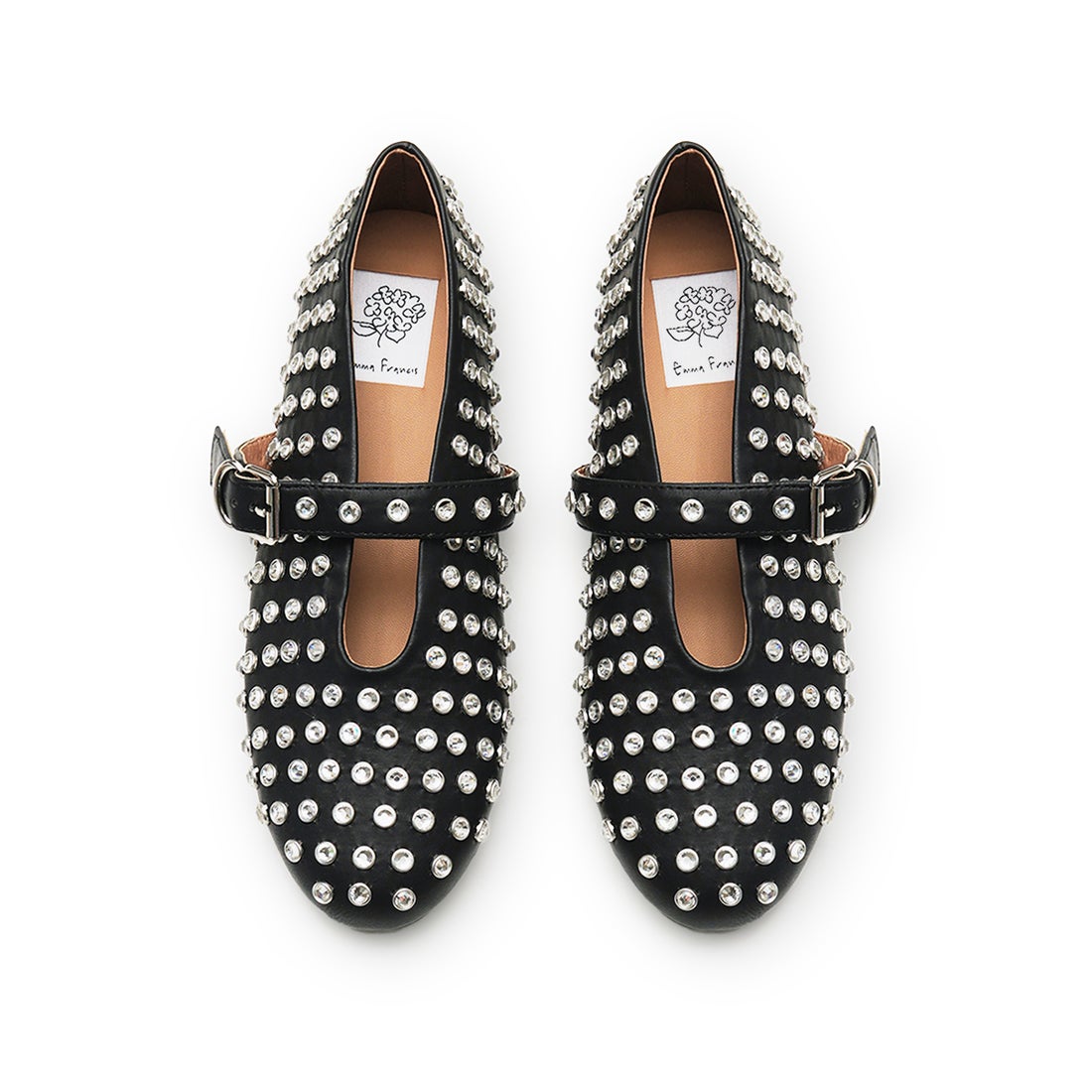 スタッズ メリージェーン （ブラック スムース） -Emma Francis / エマ