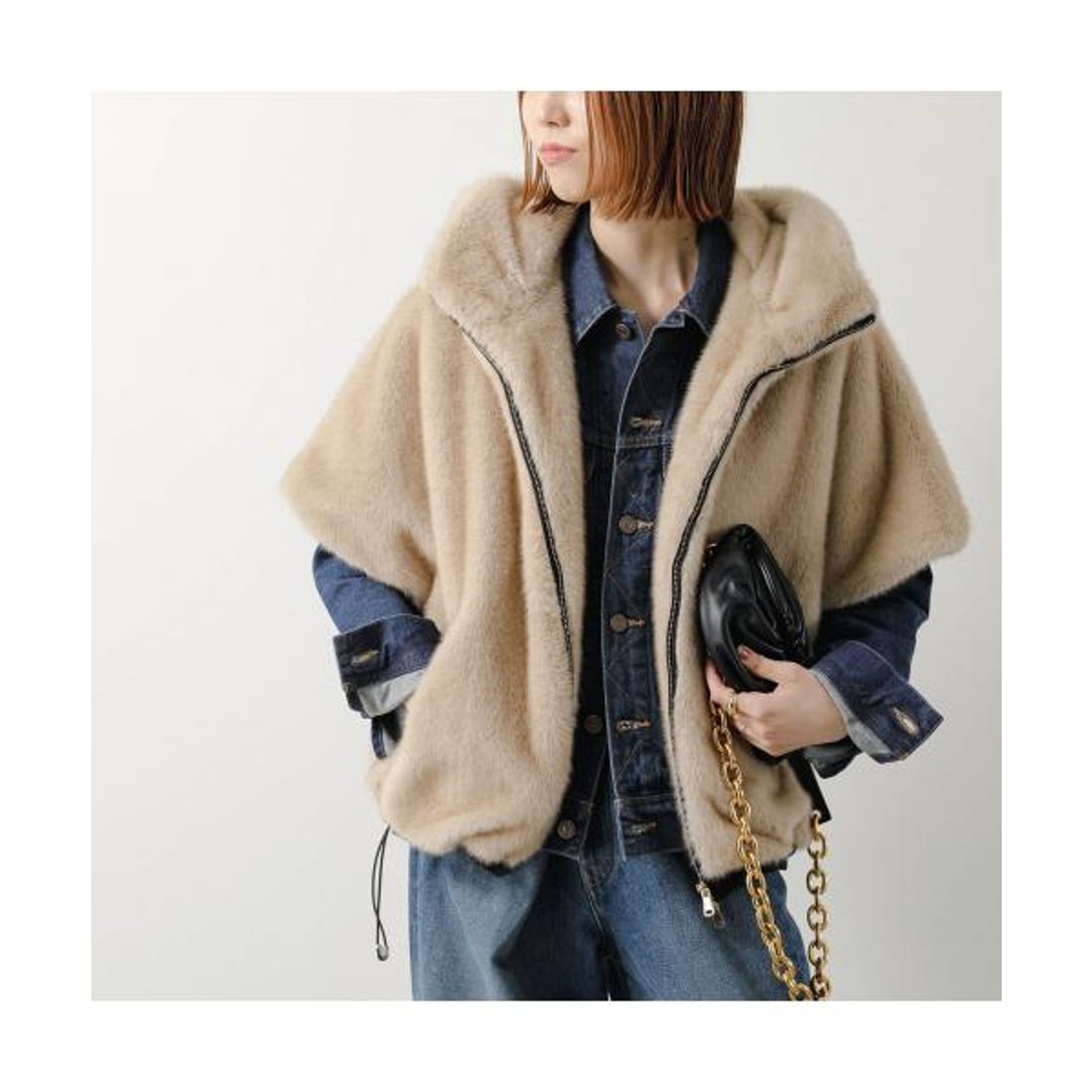 エイミー ロウ Eimee Law Eimee Law ベストコート 84389L ミンクファー