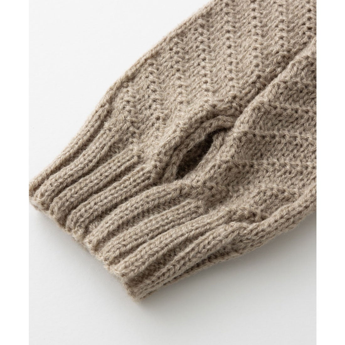 エモニーク emonique ニットアームウォーマー アームカバー （LT.GRY