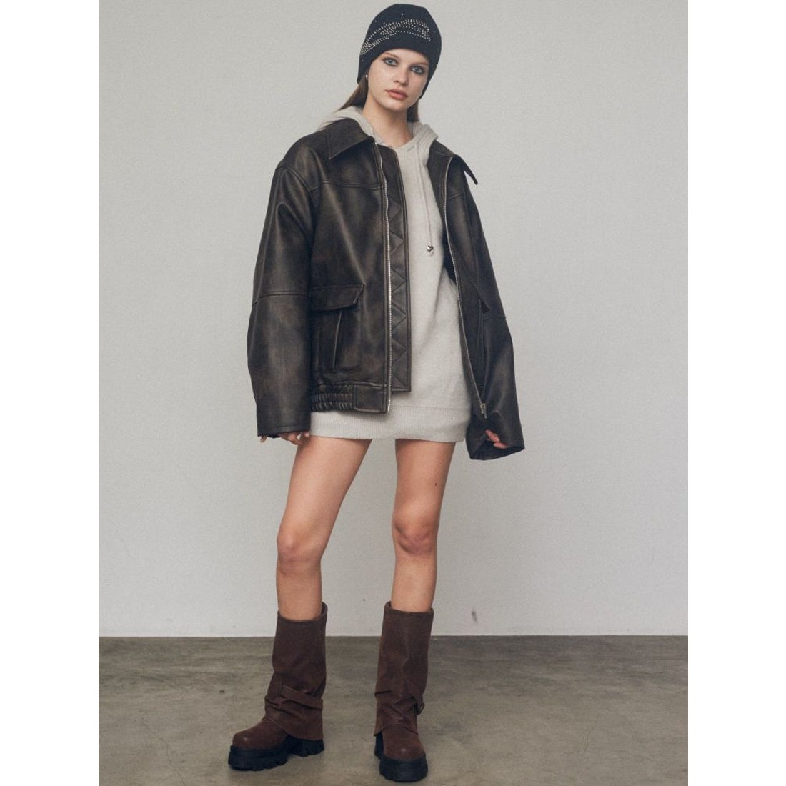 エモダ EMODA カバータンクブーツ （ブラック） -ファッション通販