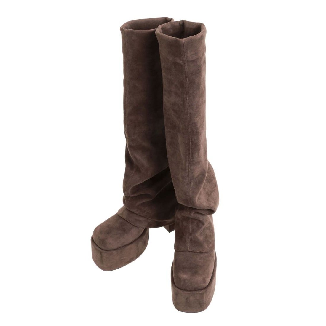 エモダ EMODA ルーズフレアカバーフィットブーツ （アイボリー