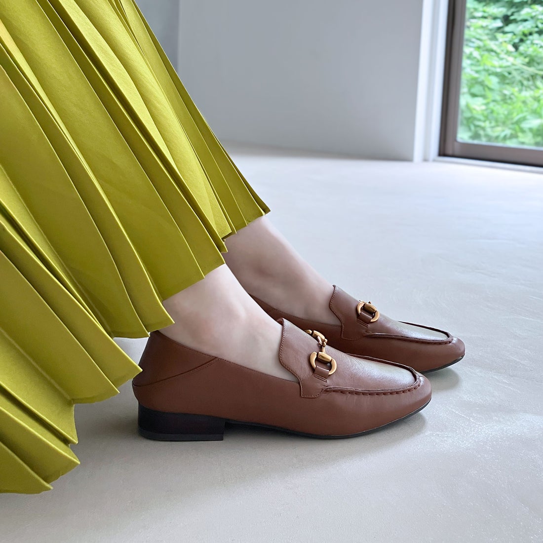 本革ビットローファーバブーシュ （ブラウン） -エンチャンテッド