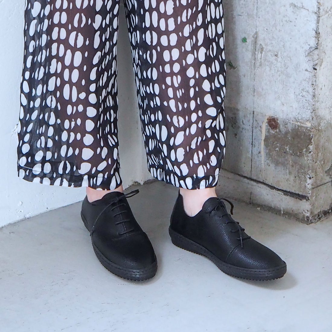 Lands' End】ランズエンド レザーレースアップ ボートシューズ 楽天